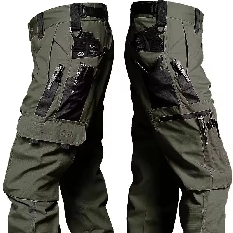 Thermabuild | Men's Multi-Pocket Cargo Work Pants – Waterproof Outdoor Hiking Trousers, S–XXXL
