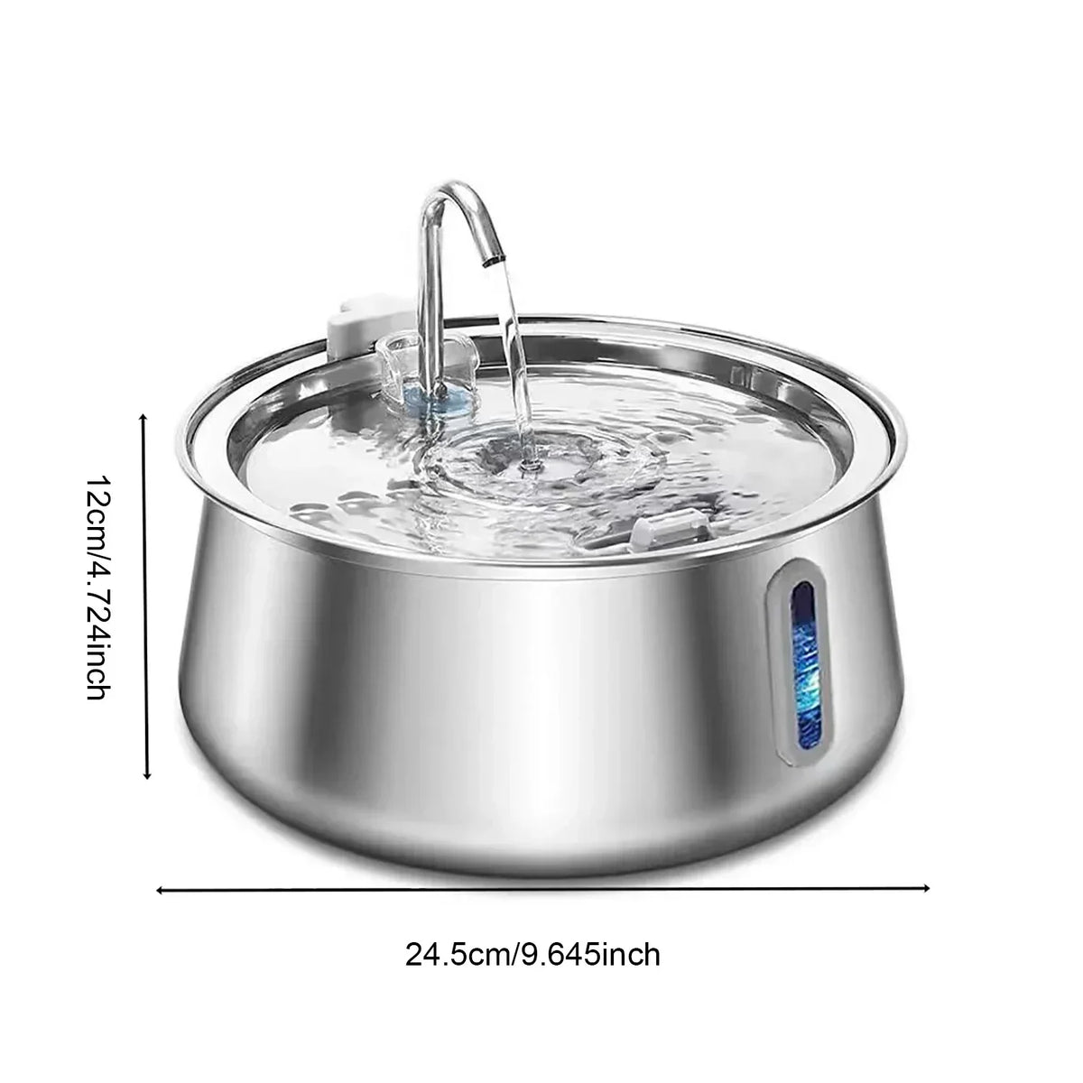 Thermabuild | Stainless Steel Cat Water Fountain 4L – Automatic Pet Water Dispenser with Multi-Layer Filtration