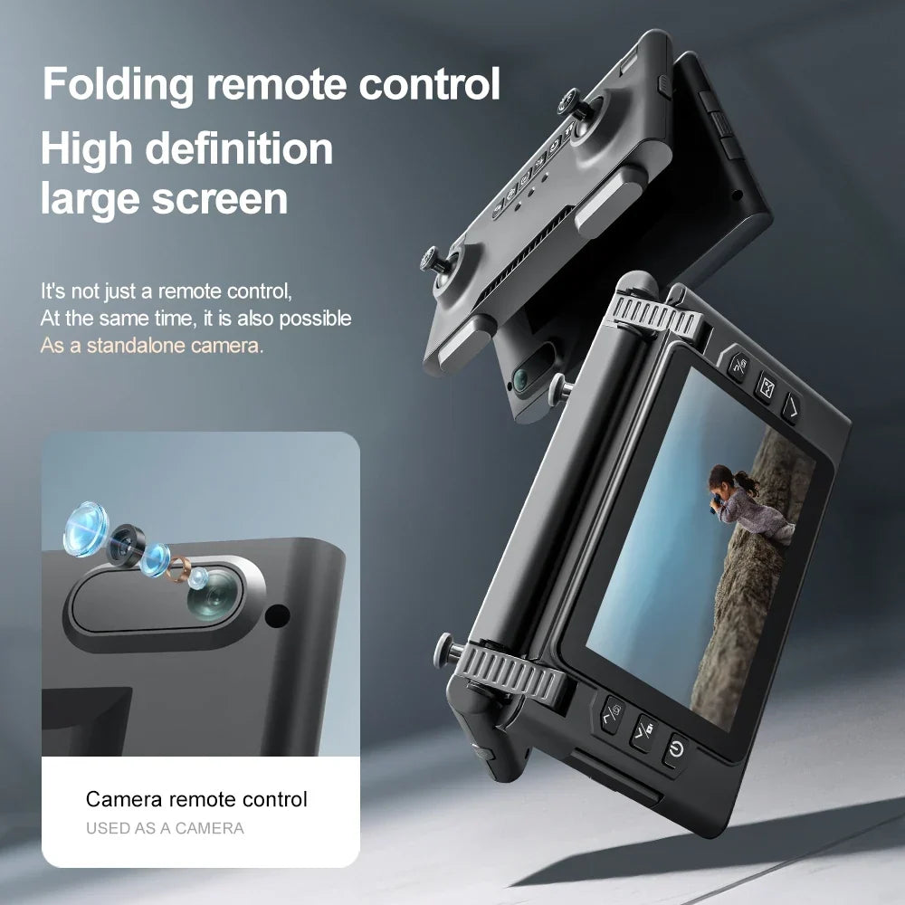 Thermabuild | Foldable GPS Drone with 4K Dual Camera - Long Range Brushless Motor Quadcopter with Auto Return and Screen Remote Control