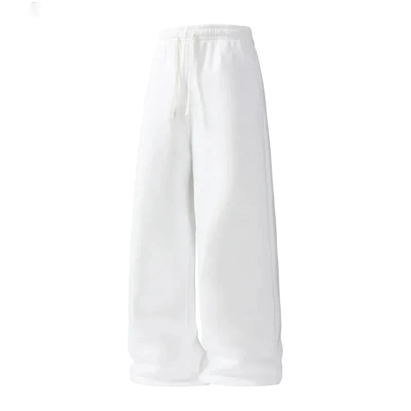 Thermabuild | Men's Wide-Leg Sweatpants – Soft Cotton Loose Fit Drawstring Casual Pants