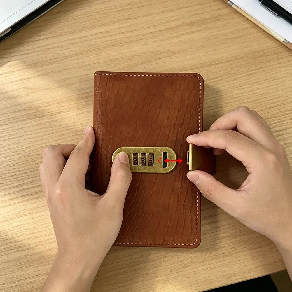 Thermabuild | 100 Envelope Savings Challenge Binder with Cash Envelopes and Combination Lock – PU Leather