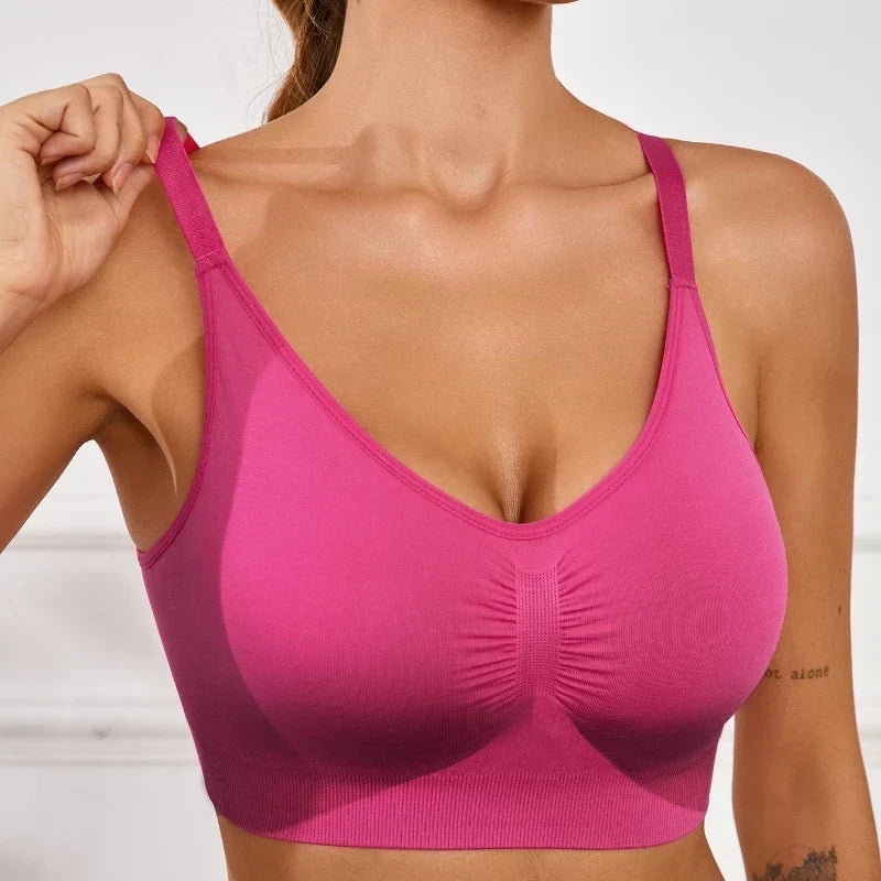 Thermabuild | Seamless Wireless Push-Up Bra for Women – Full Coverage Bralette with Adjustable Straps