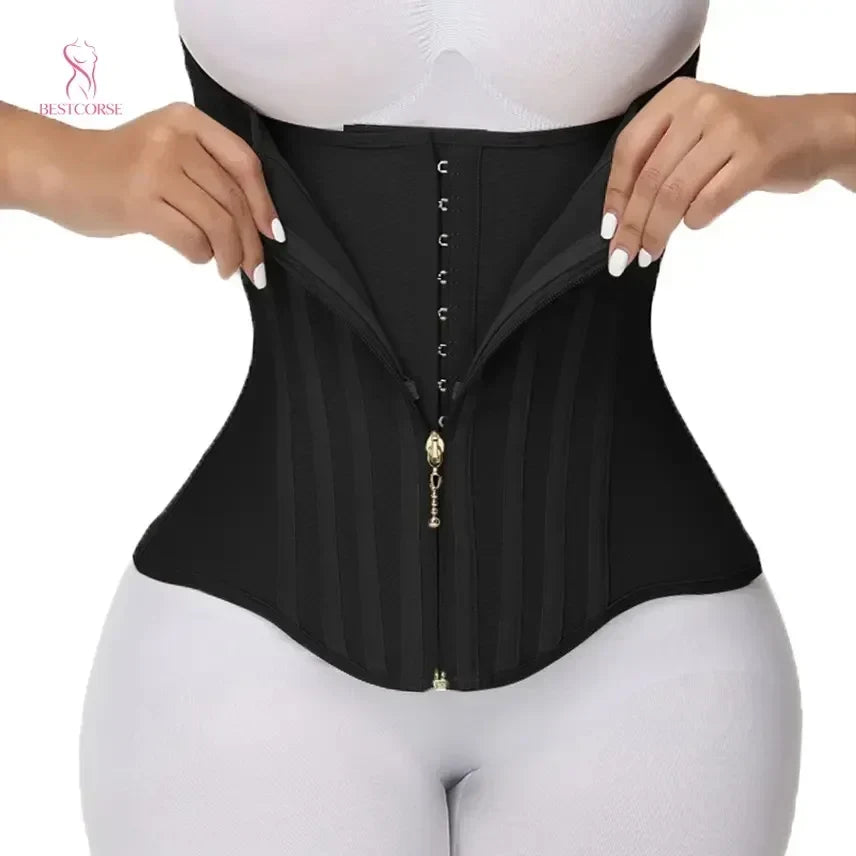 Thermabuild | Steel Boned Waist Trainer Corset for Women – Firm Control Waist Cincher, XS–3XL