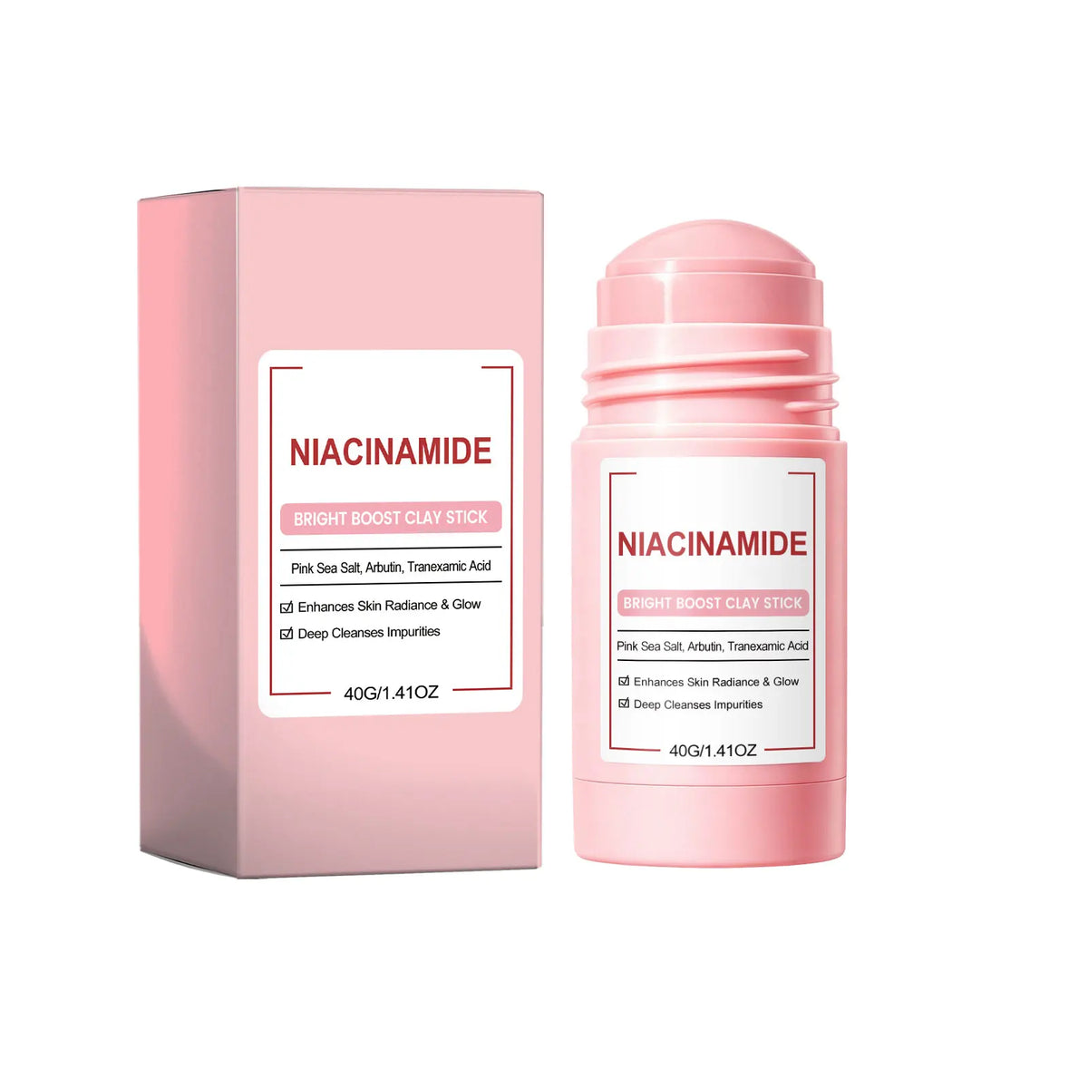 Thermabuild | Clay Mask Stick for Deep Pore Cleansing – Kaolin Face Mask with Roller Ball Applicator