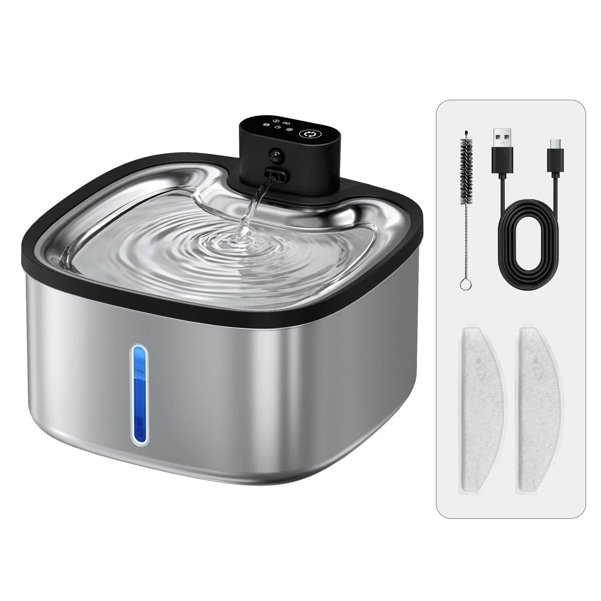 Thermabuild | Wireless Cat Water Fountain 3.5L with Motion Sensor, Filter and 4000mAh Battery