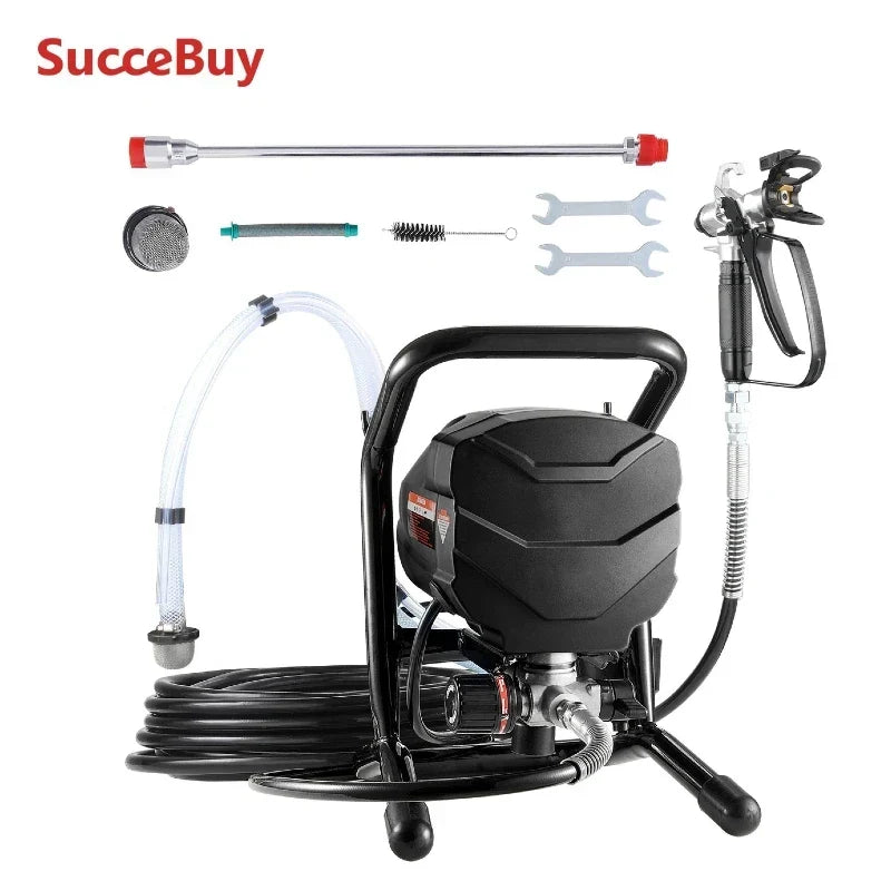 Thermabuild | Electric High Pressure Airless Paint Sprayer - 650W Professional Painting Machine with Extension Rod and 3000PSI Output for Home and Industrial Use