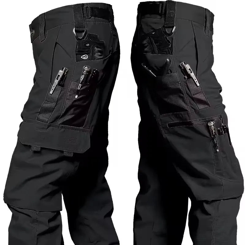 Thermabuild | Men's Multi-Pocket Cargo Work Pants – Waterproof Outdoor Hiking Trousers, S–XXXL