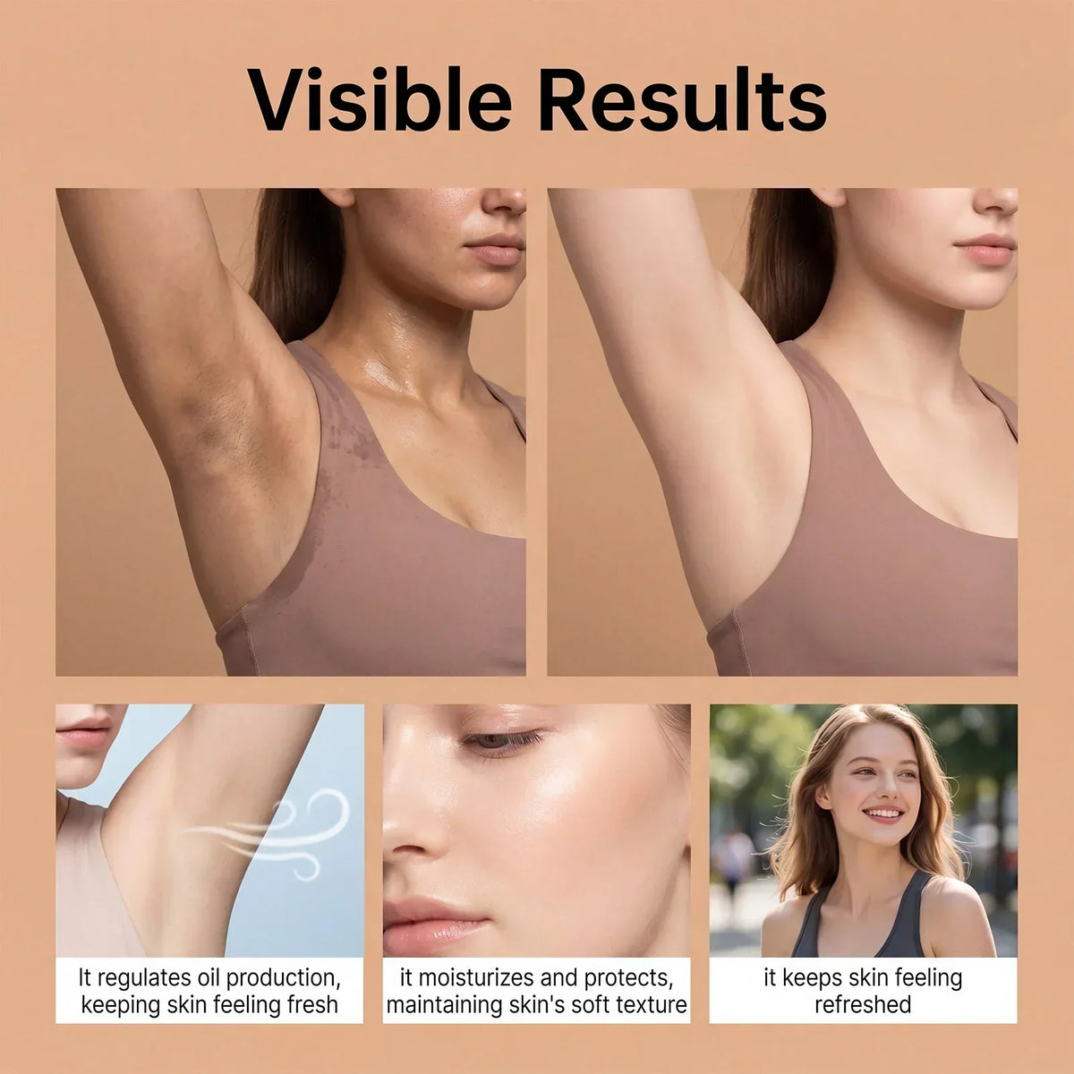 Thermabuild | Deodorant Vanilla & Pistachio Fresh That Lasts | 24 Hour Odor Control, No Aluminum, Baking Soda, Parabens, Phthalates, Ethanol | Brightening & Smoothing for Dark Underarms with Kojic Acid & Turmeric | Korean Skincare, K-Beauty