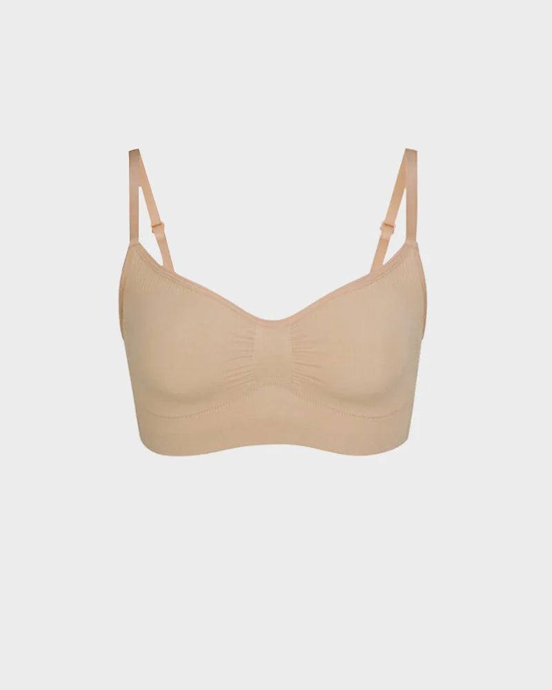 Thermabuild | Seamless Wireless Push-Up Bra for Women – Full Coverage Bralette with Adjustable Straps