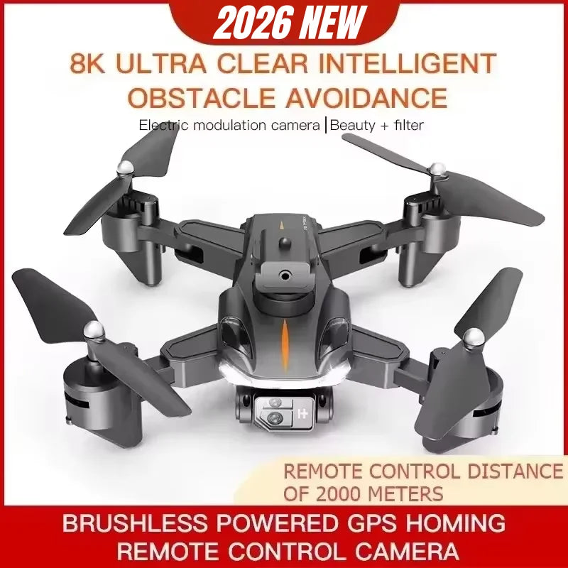 Thermabuild | Professional GPS Drone with 8K HD Dual Camera - Brushless Motor Quadcopter with 5G Aerial FPV Obstacle Avoidance for Photography
