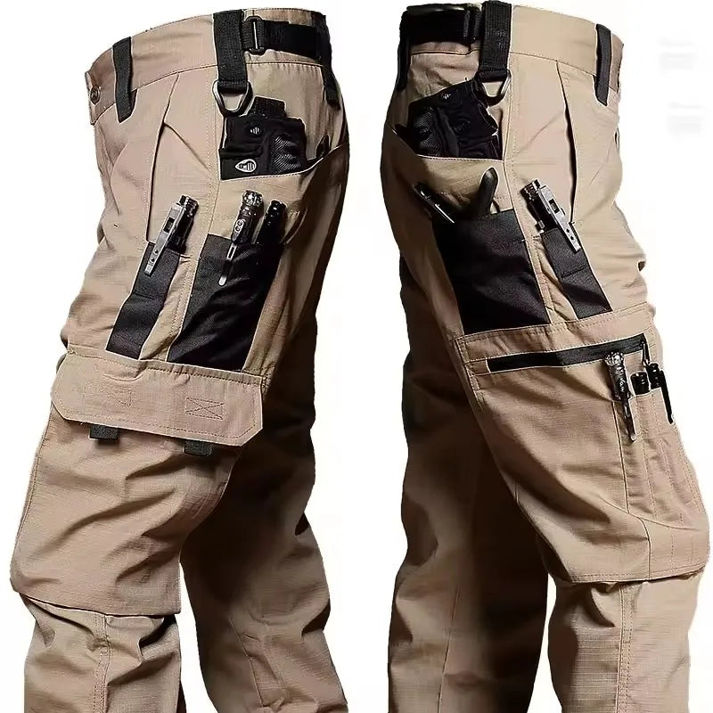 Thermabuild | Men's Multi-Pocket Cargo Work Pants – Waterproof Outdoor Hiking Trousers, S–XXXL