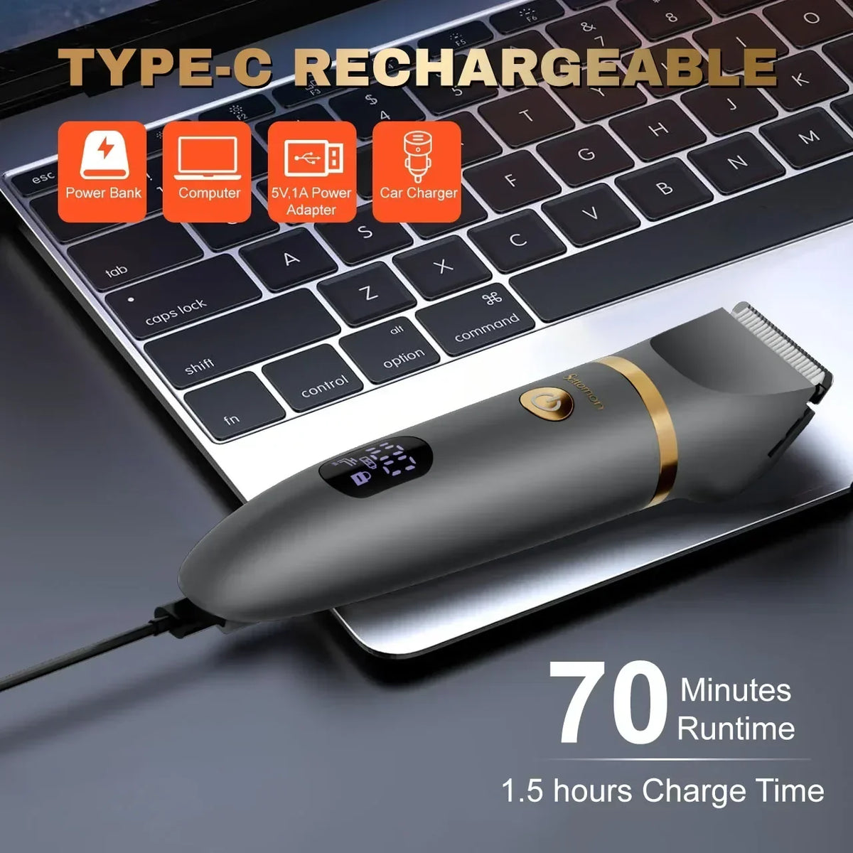 Thermabuild | Rechargeable Men's Body Hair Trimmer – Cordless Groin and Body Groomer