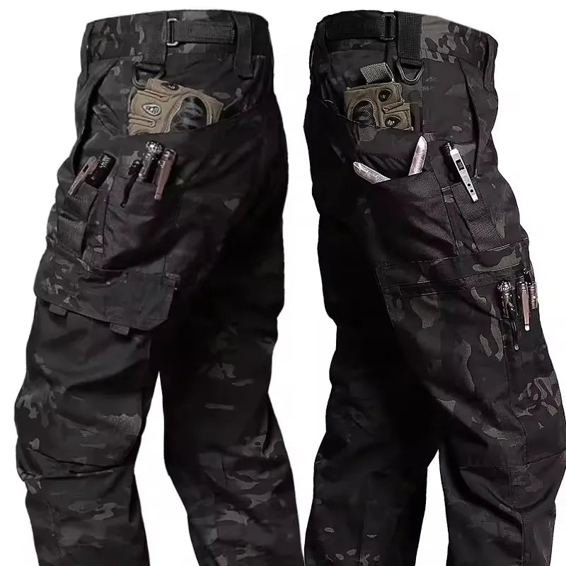 Thermabuild | Men's Multi-Pocket Cargo Work Pants – Waterproof Outdoor Hiking Trousers, S–XXXL