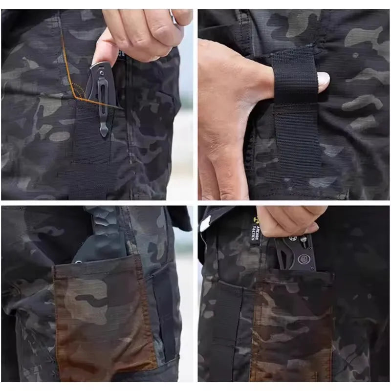 Thermabuild | Men's Multi-Pocket Cargo Work Pants – Waterproof Outdoor Hiking Trousers, S–XXXL