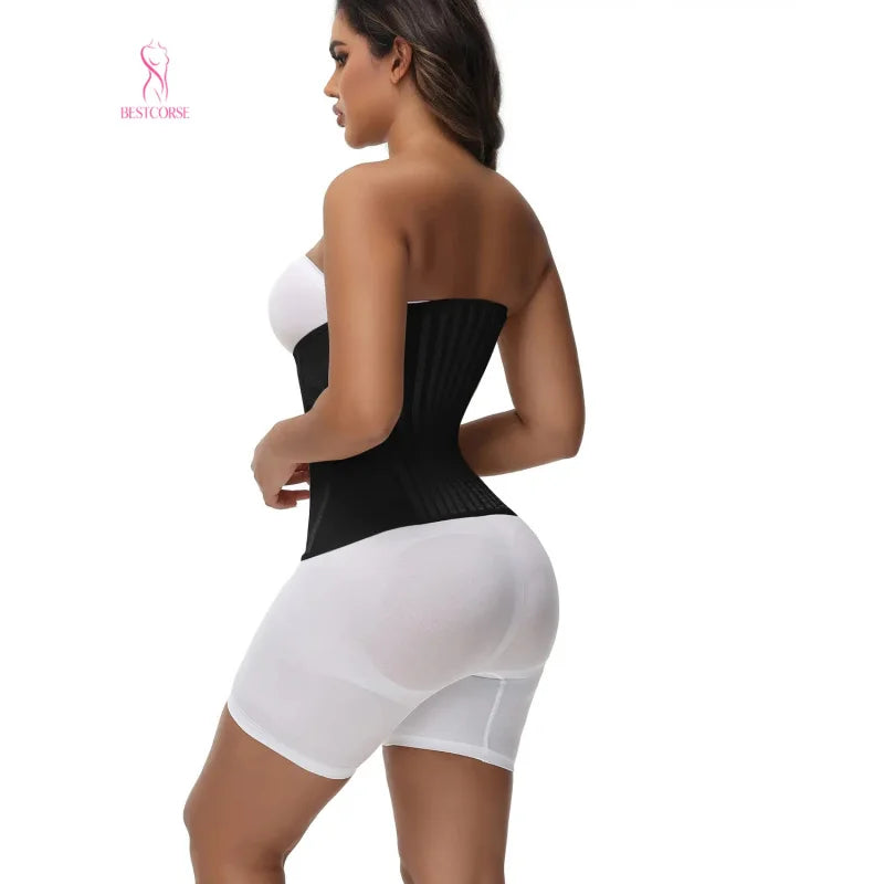 Thermabuild | Steel Boned Waist Trainer Corset for Women – Firm Control Waist Cincher, XS–3XL