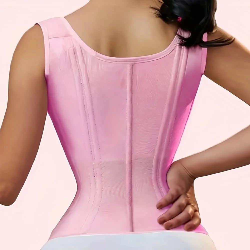Thermabuild | Women's Waist Shapewear Vest with Adjustable Shoulder Straps – Firm Control Girdle, S–XXXL