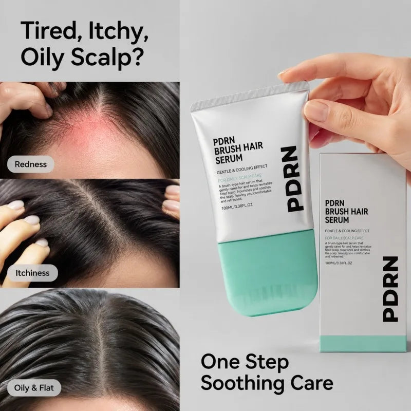 Thermabuild | PDRN Scalp Serum 100ml with Cooling Brush Applicator – Nourishing Scalp Care