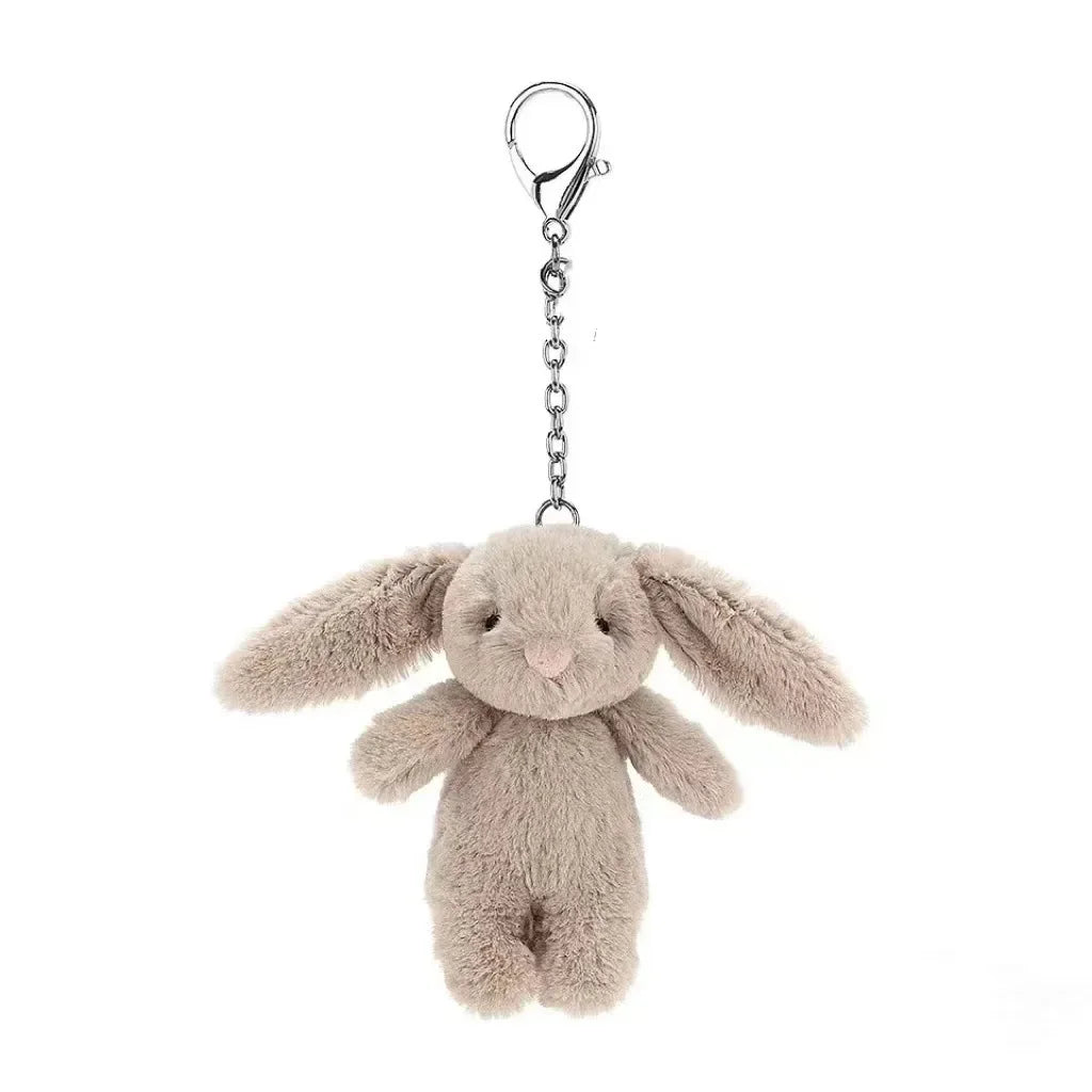 Thermabuild | Plush Rabbit Bag Charm & Keychain – Soft Beige