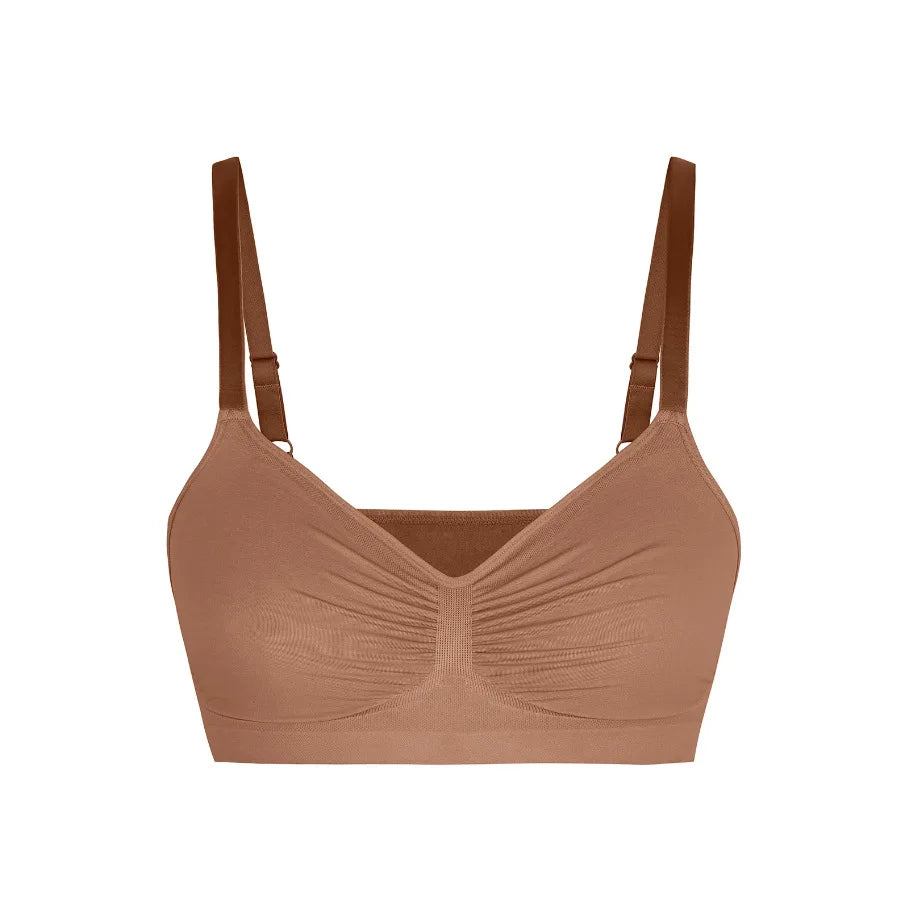 Thermabuild | Seamless Wireless Push-Up Bra for Women – Full Coverage Bralette with Adjustable Straps