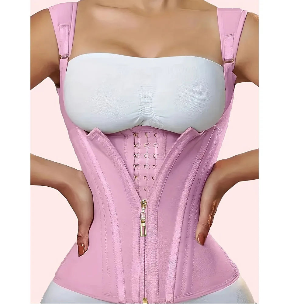 Thermabuild | Women's Waist Shapewear Vest with Adjustable Shoulder Straps – Firm Control Girdle, S–XXXL