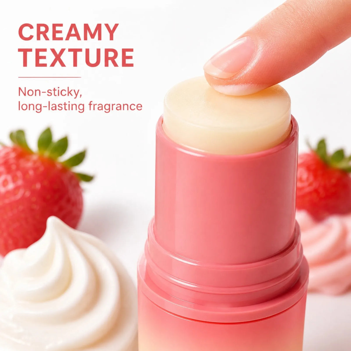 Thermabuild | Strawberry Cream Solid Perfume Stick 10g – Portable Fragrance Balm