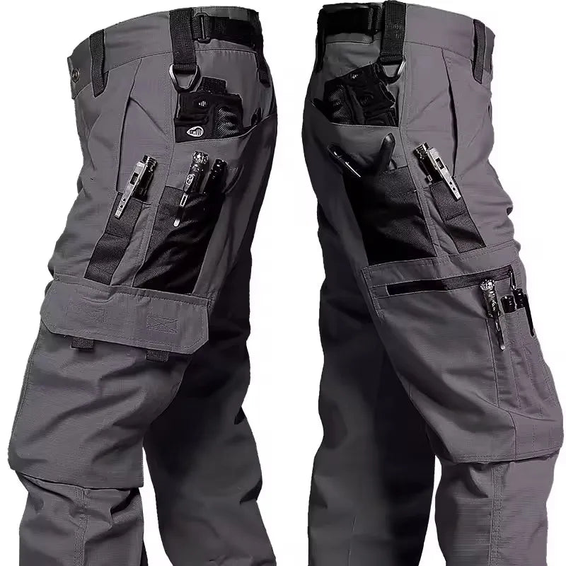 Thermabuild | Men's Multi-Pocket Cargo Work Pants – Waterproof Outdoor Hiking Trousers, S–XXXL