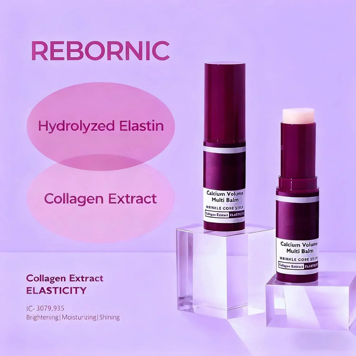 Thermabuild | Collagen Moisturizing Balm Stick for Face and Neck – Hydrating Skin Stick for Use Before Makeup