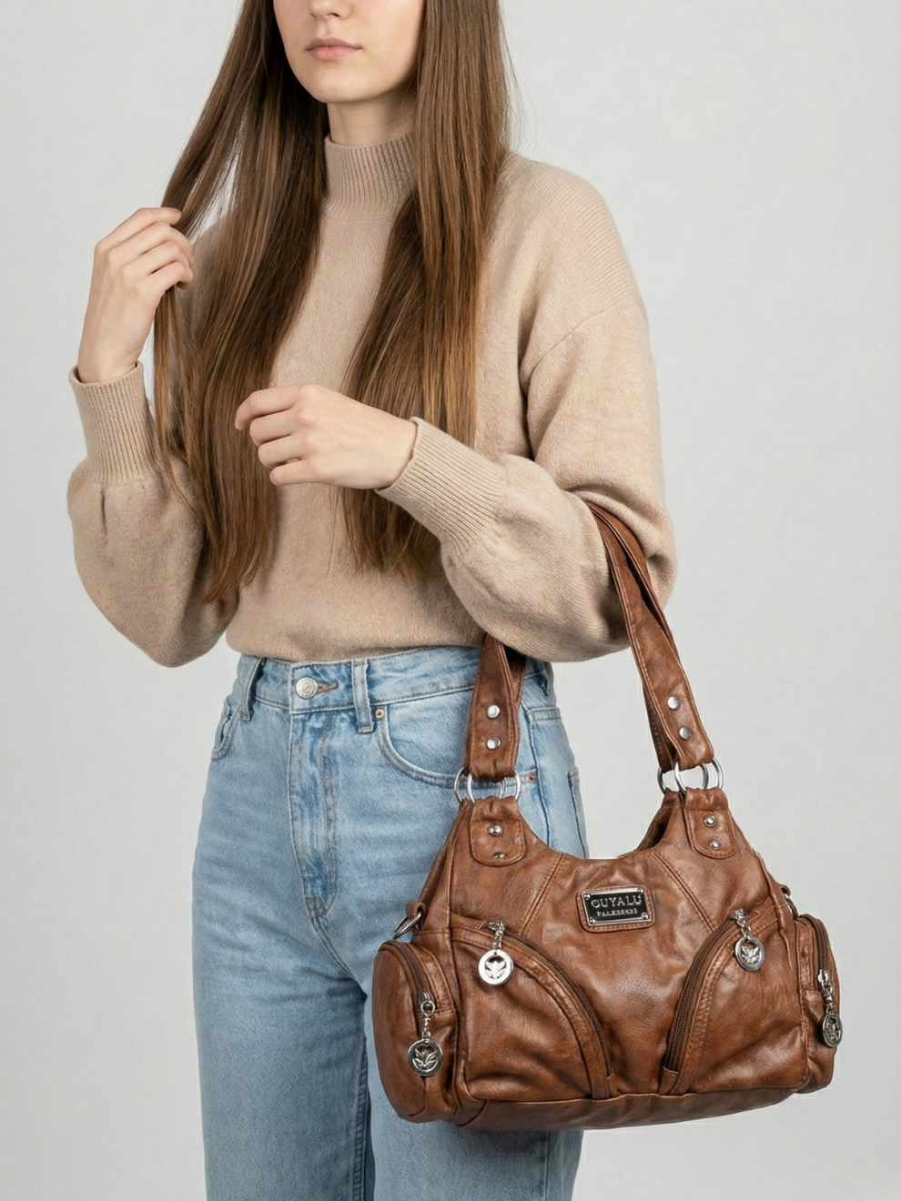 Thermabuild | Small brown handbag for school