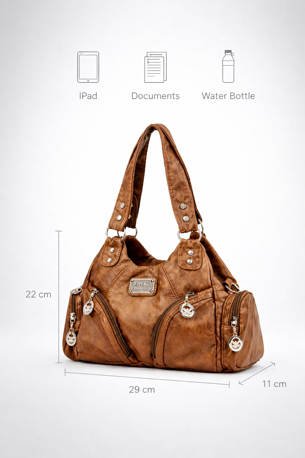 Thermabuild | Small brown handbag for school