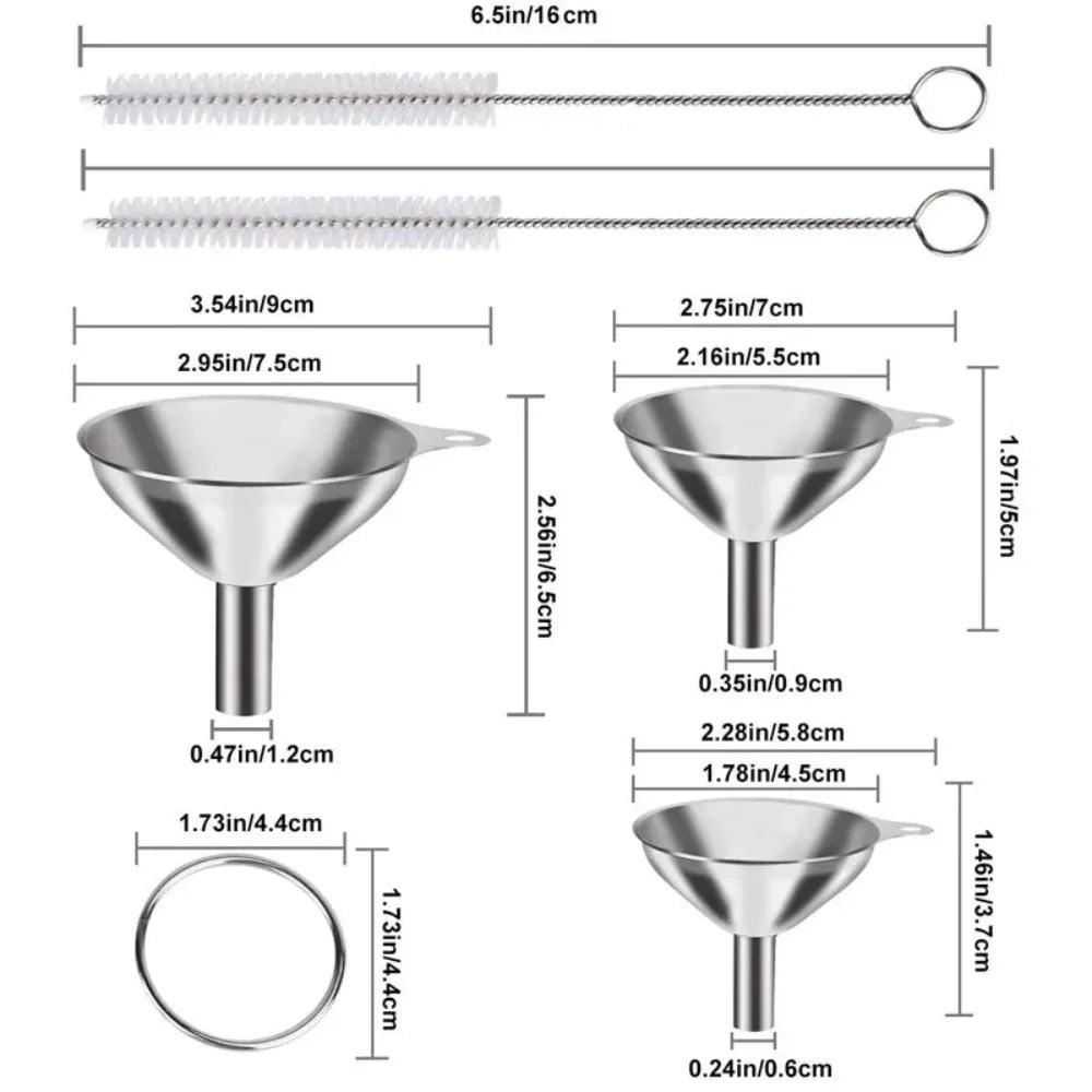 Thermabuild | Stainless Steel Kitchen Funnels Set