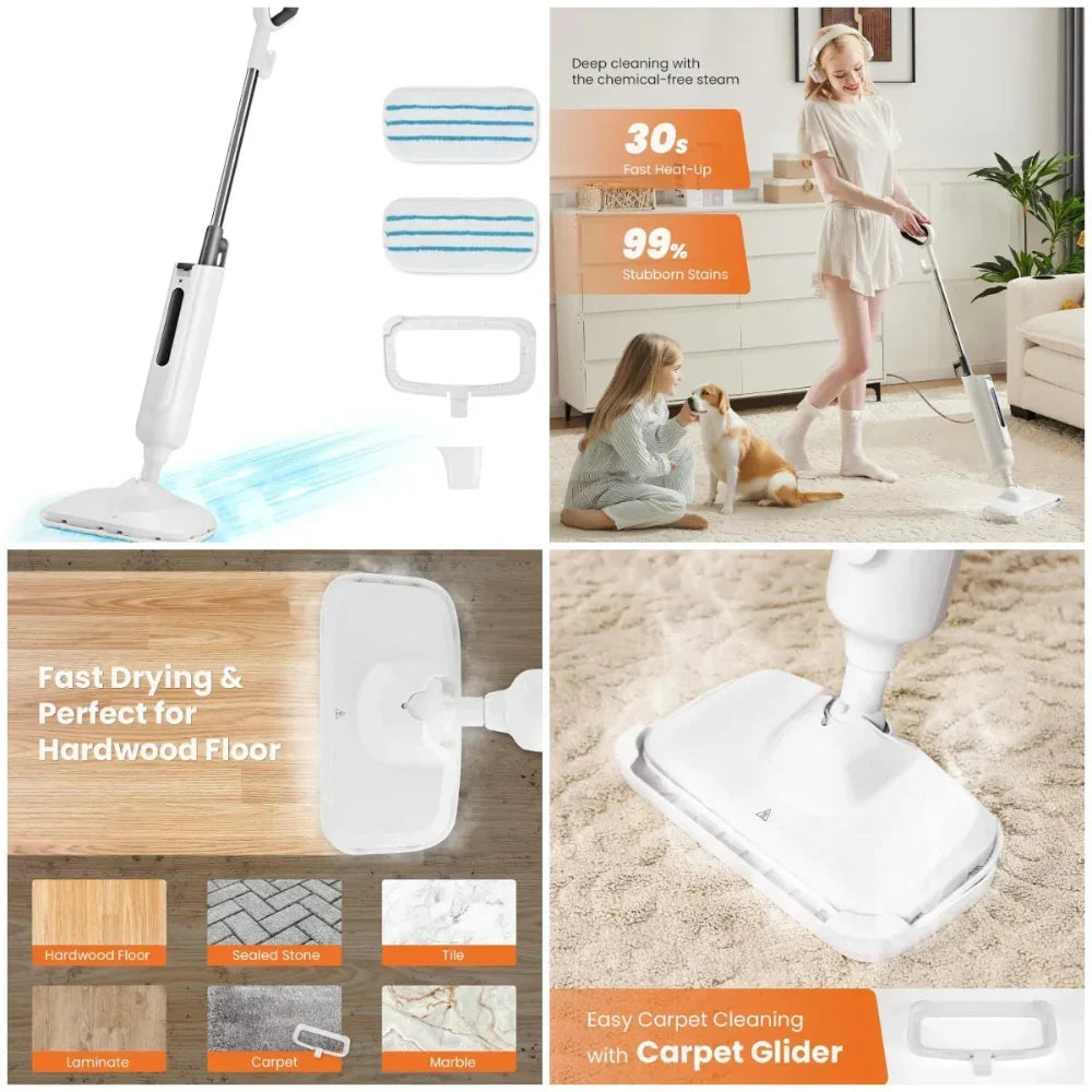 Thermabuild | Steam Mop Floor Cleaner Electric Hardwood Tile Steamer