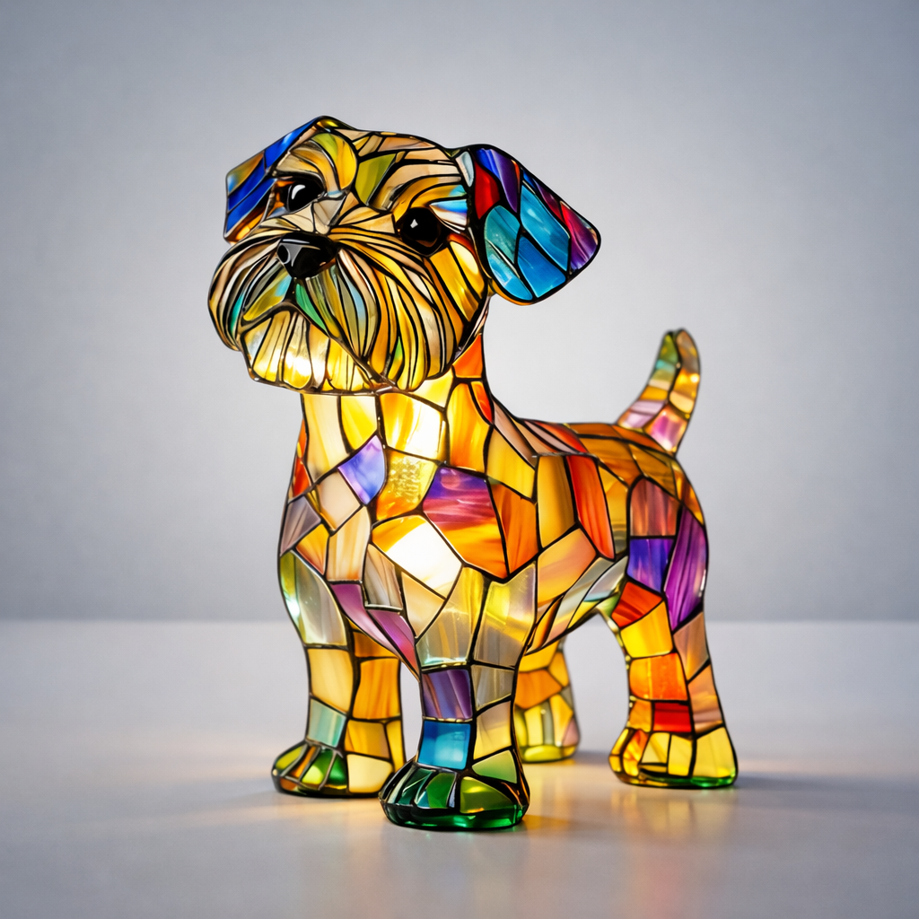 Thermabuild | Stained Glass Dog Lamp