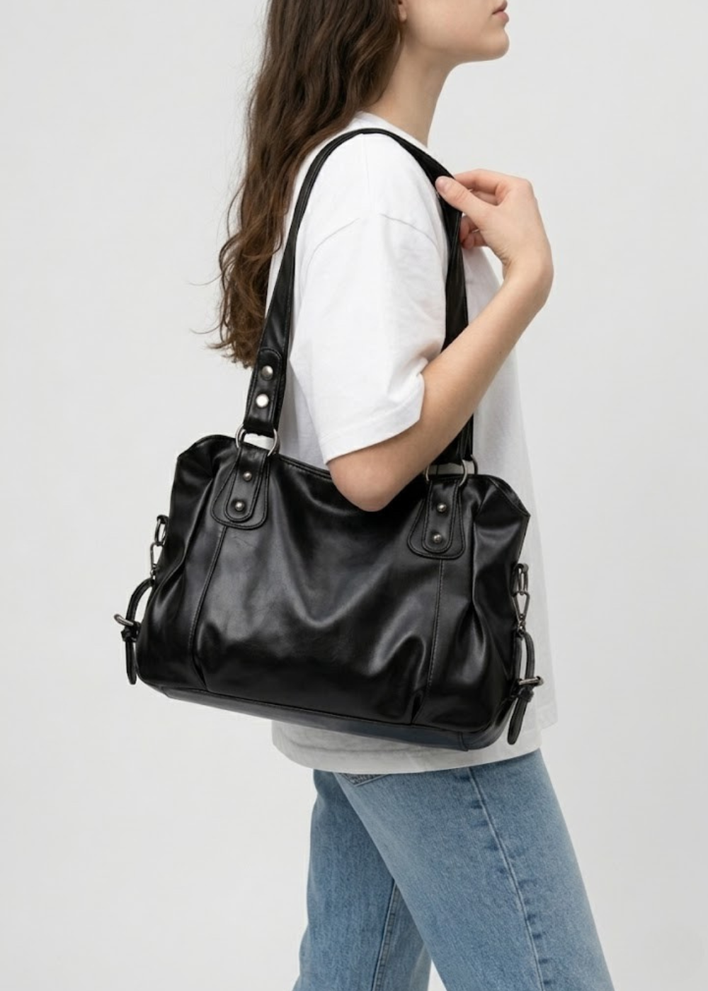 Thermabuild | Large black handbag for school