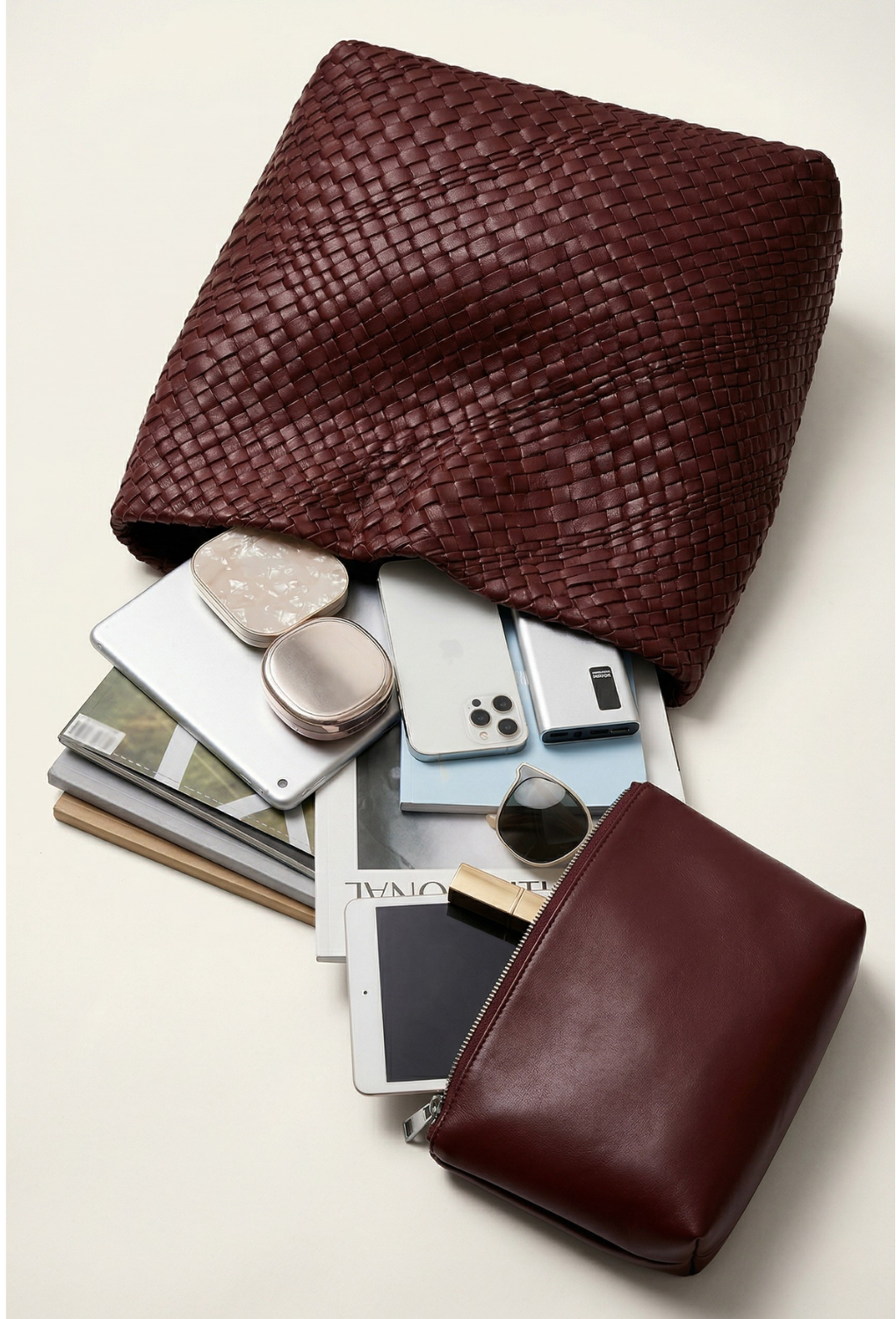 Thermabuild | Woven Leather work bag for ladies