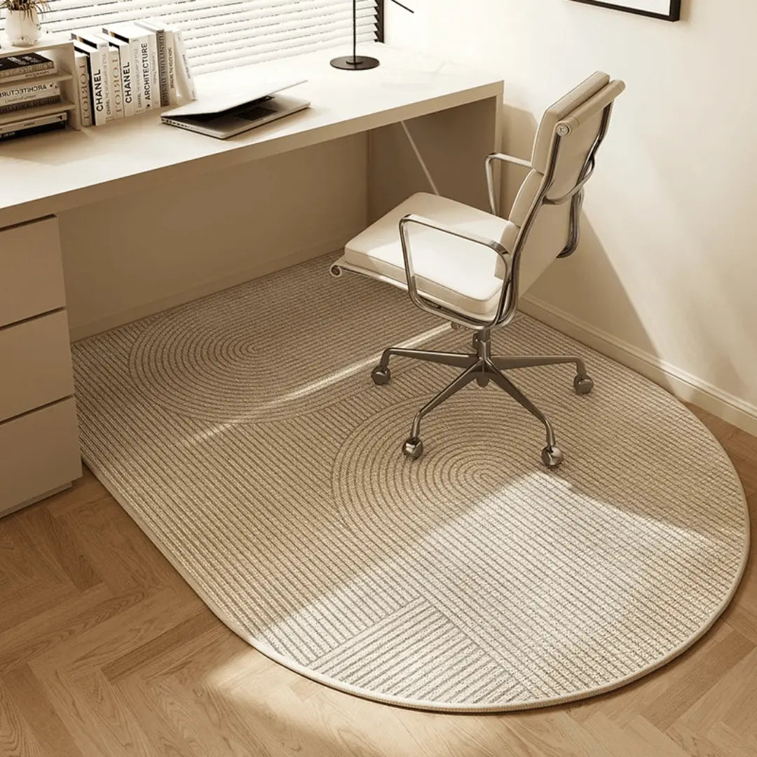 Thermabuild | Unisex Velvet Office Chair Mat for Hardwood Floors - Non-Slip Short-Pile Desk Floor Protector - Protective Rolling Chair Rug for Home and Office