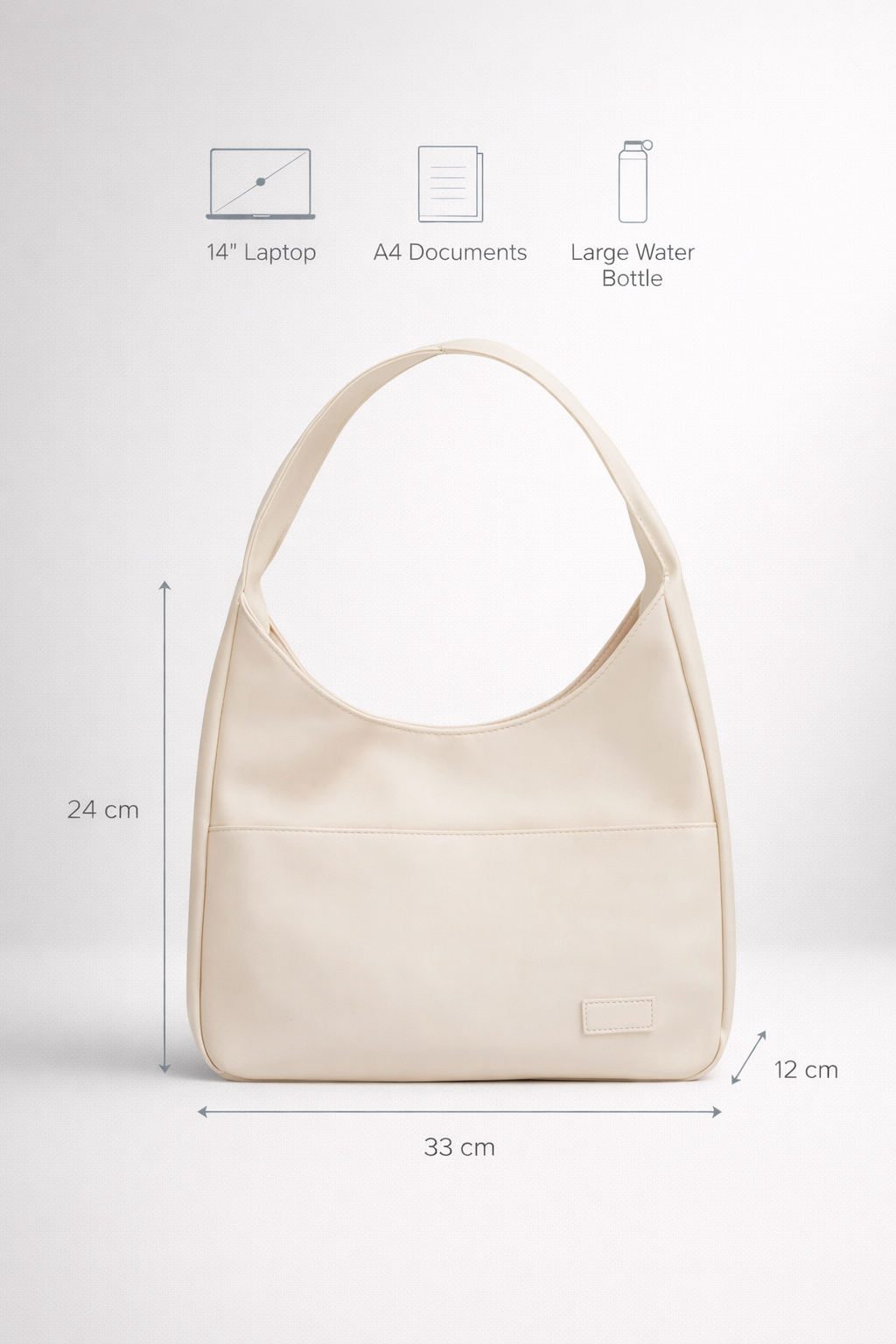 Thermabuild | White handbag for school