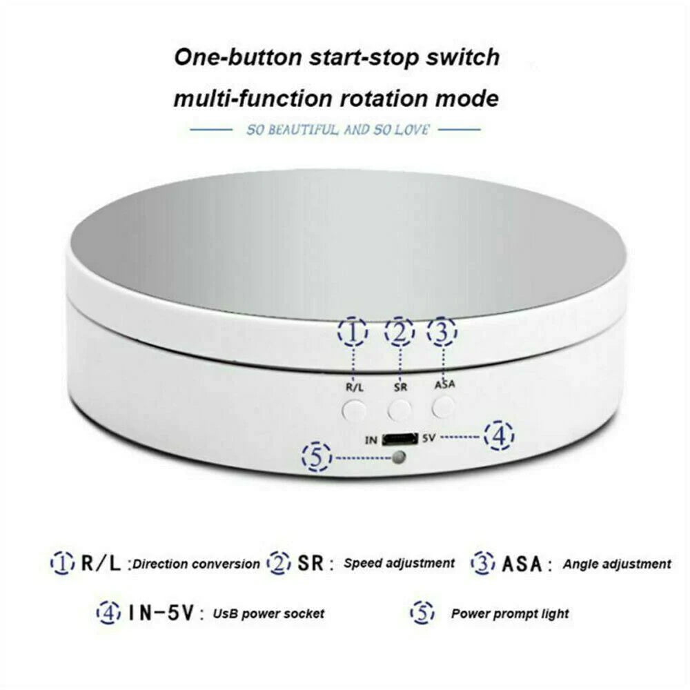 Thermabuild | 360° Electric Motorized Rotating Display Rack