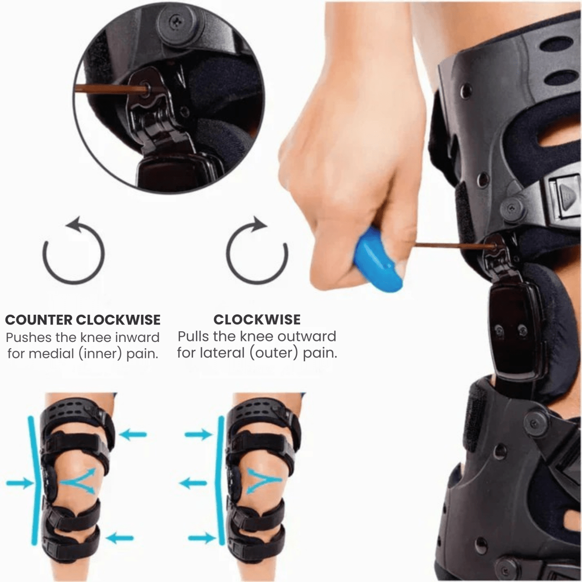 Thermabuild | Adjustable Knee Clip for Stability & Pain Relief