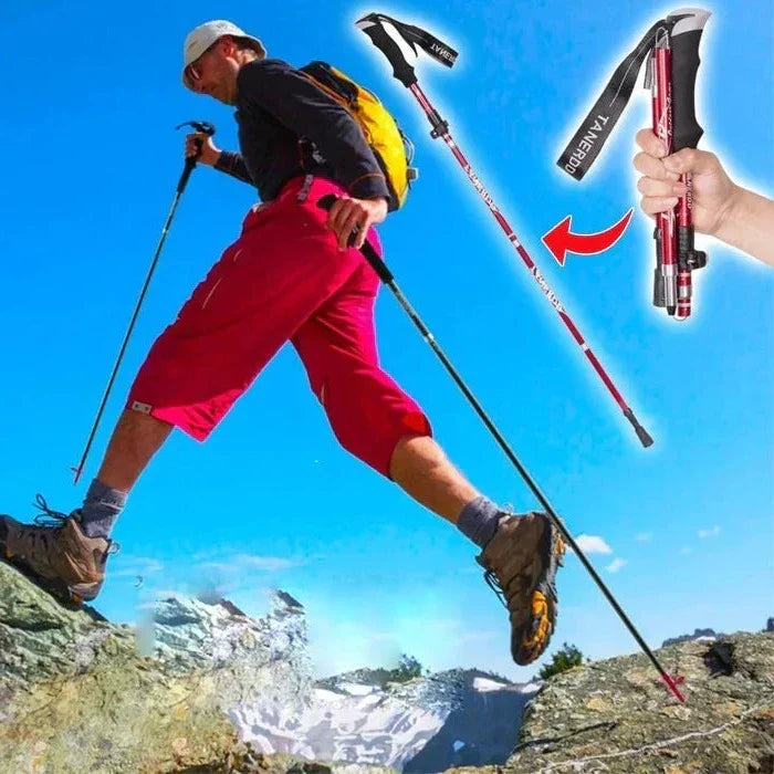 Thermabuild | Adjustable Trekking Poles - Foldable Telescopic Pole