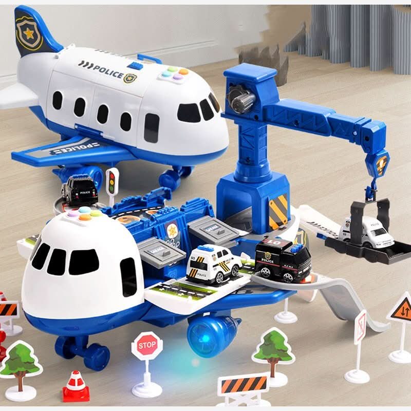 Thermabuild | ADVENTURE AIRPLANE & VEHICLE SET – Airplane Toy Set for Imaginative Kids