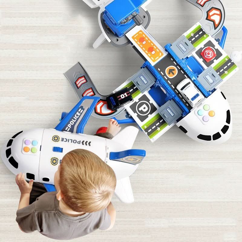 Thermabuild | ADVENTURE AIRPLANE & VEHICLE SET – Airplane Toy Set for Imaginative Kids