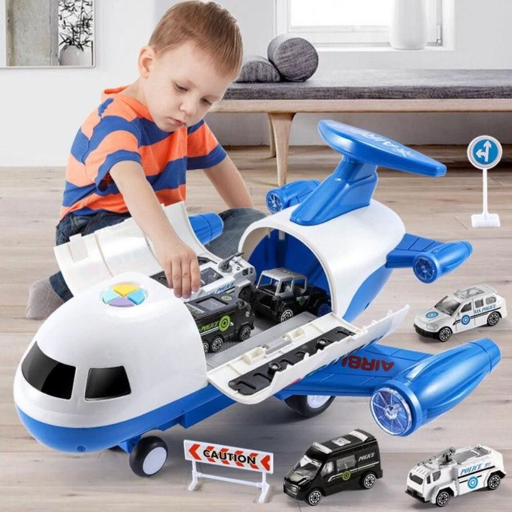 Thermabuild | ADVENTURE AIRPLANE & VEHICLE SET – Airplane Toy Set for Imaginative Kids