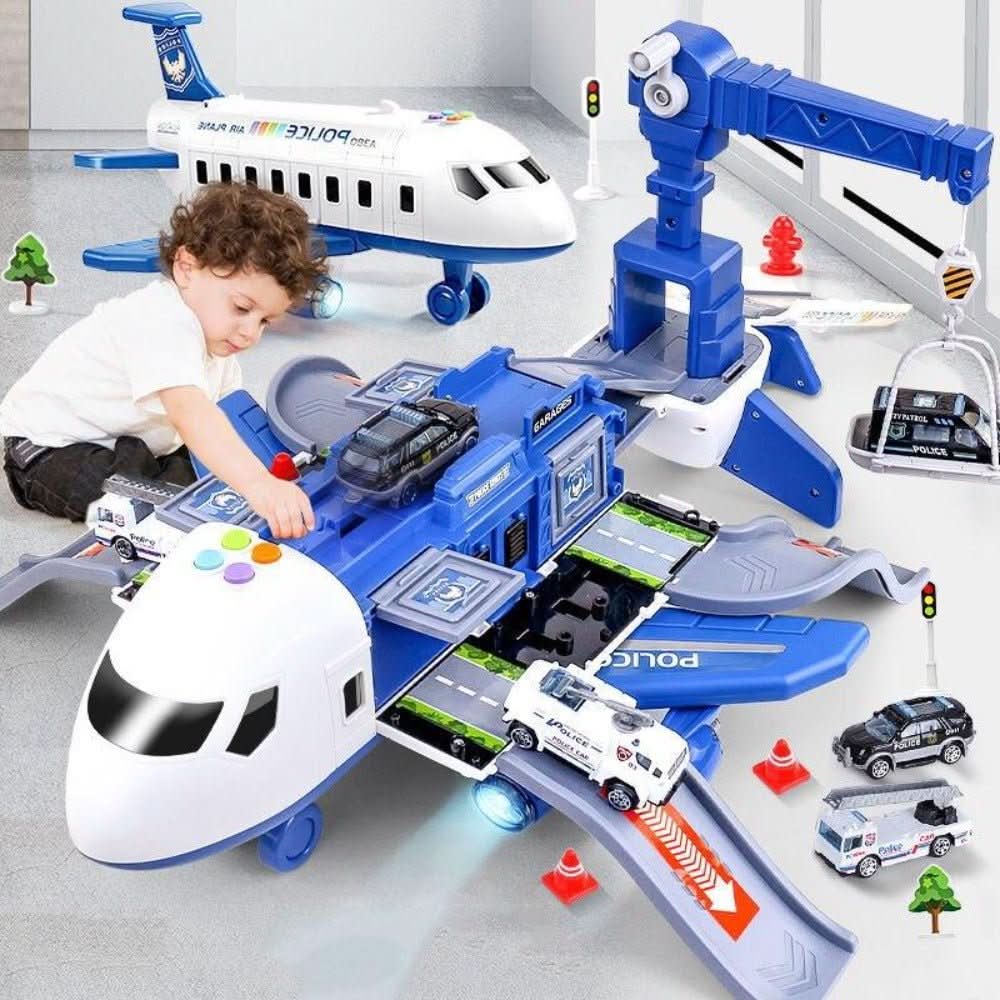 Thermabuild | ADVENTURE AIRPLANE & VEHICLE SET – Airplane Toy Set for Imaginative Kids