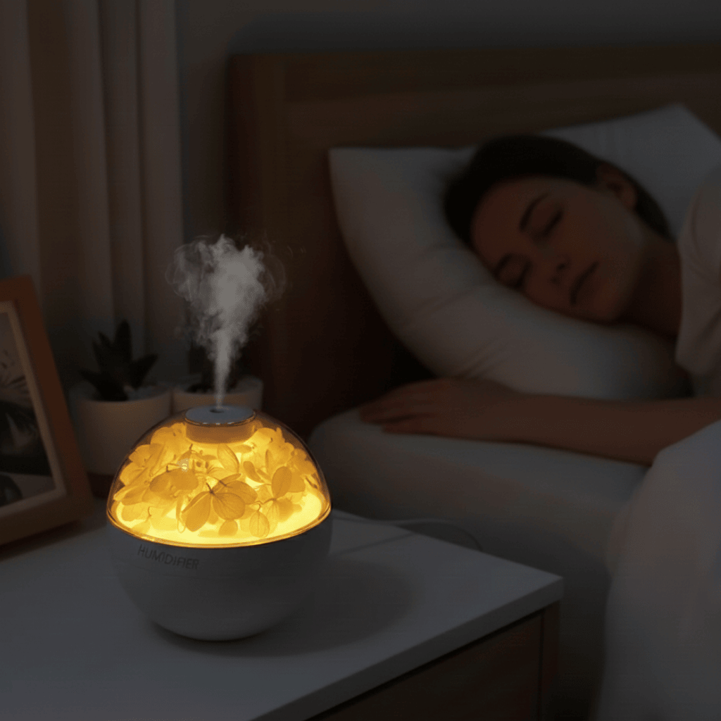 Thermabuild | Mini Air Humidifier, Compact USB Humidifier for Home & Office