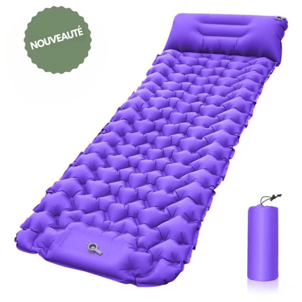 Thermabuild | Inflatable Camping Mattress with Foot Pump & Built-In Pillow