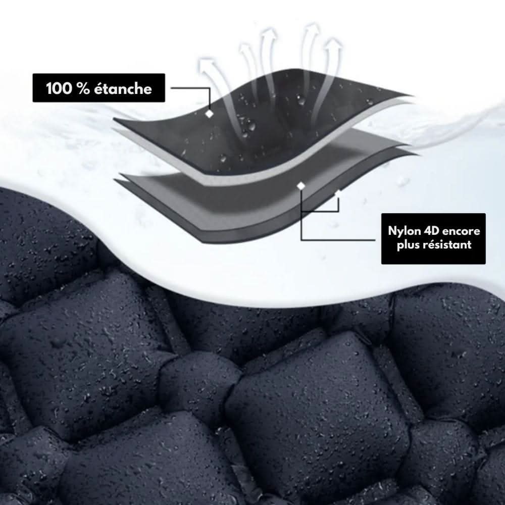Thermabuild | Inflatable Camping Mattress with Foot Pump & Built-In Pillow