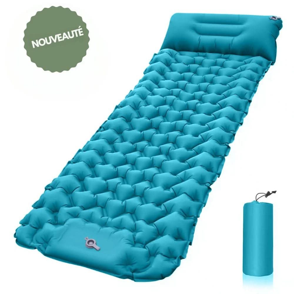Thermabuild | Inflatable Camping Mattress with Foot Pump & Built-In Pillow