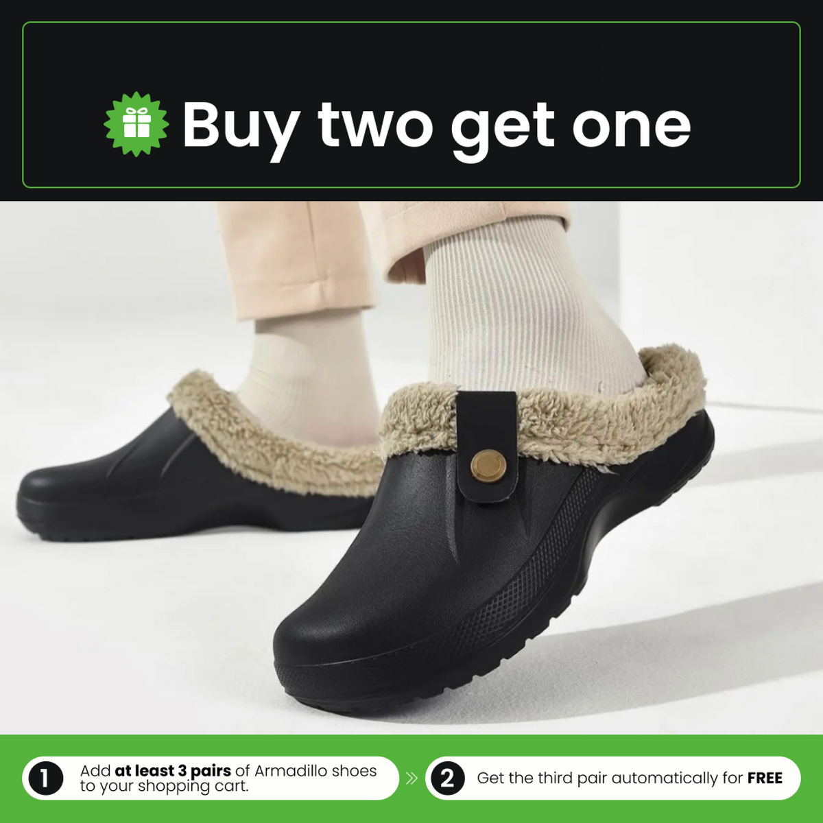 Thermabuild | Arlo Fuzzy Comfort Clog Mules – Cozy Fit