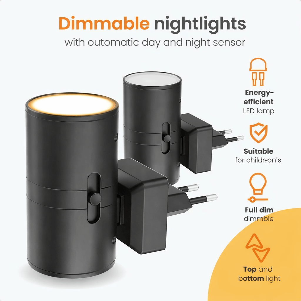 Thermabuild | Aurora LED Night Lamp – Intelligent Dimmable Light for Restful Nights