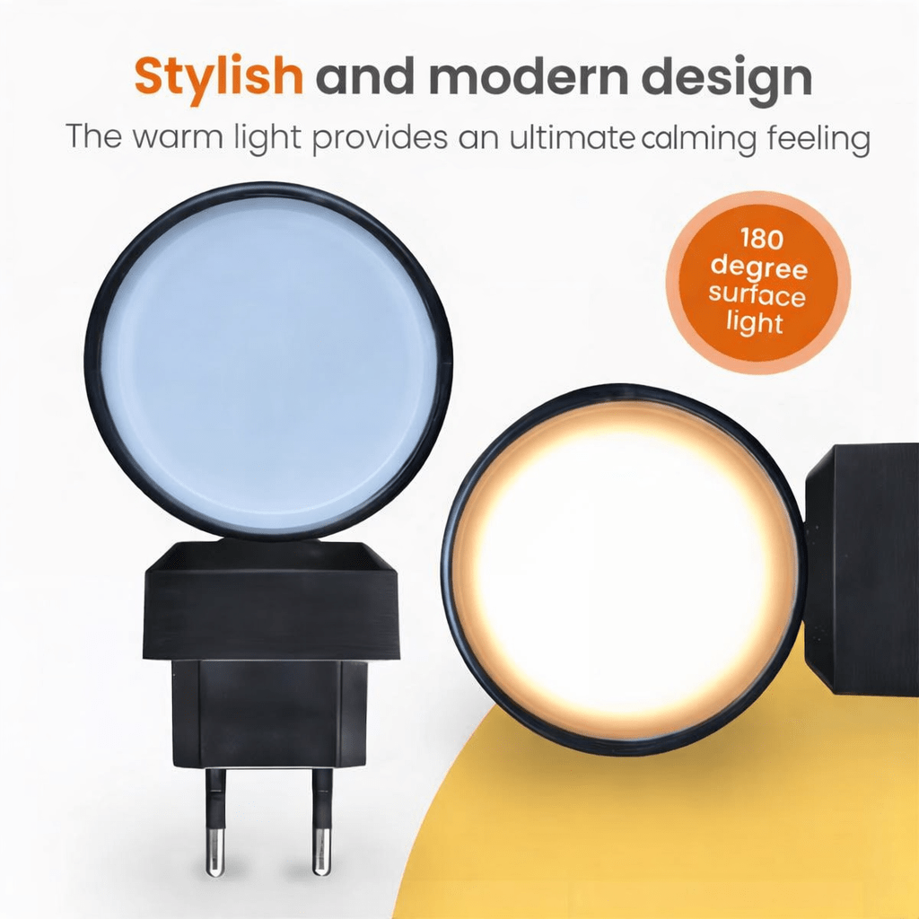 Thermabuild | Aurora LED Night Lamp – Intelligent Dimmable Light for Restful Nights
